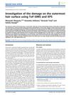 Investigation of the Damage on the Outermost Hair Surface Using ToF-SIMS and XPS