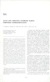 Acute Zinc Depletion Syndrome During Parenteral Hyperalimentation