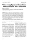 What Every Physician Should Know About Polycystic Ovary Syndrome