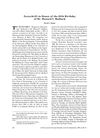 Festschrift in Honor of the 65th Birthday of Dr. Howard I. Maibach
