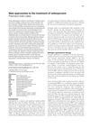 New Approaches to the Treatment of Osteoporosis