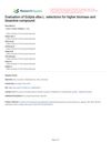 Evaluation of Eclipta Alba L. Selections for Higher Biomass and Bioactive Compound