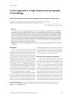 Current Applications of High-Frequency Ultrasonography in Dermatology