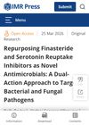 Repurposing Finasteride And Serotonin Reuptake Inhibitors As Novel Antimicrobials: A Dual-Action Approach To Target Bacterial And Fungal Pathogens
