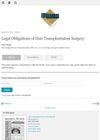 Legal Obligations of Hair Transplantation Surgery