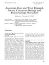 Australian Hair and Wool Research Society Cutaneous Biology and Endocrinology Workshop