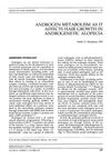 Androgen Metabolism as It Affects Hair Growth in Androgenetic Alopecia