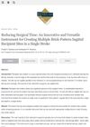 Reducing Surgical Time: An Innovative and Versatile Instrument for Creating Multiple Brick-Pattern Sagittal Recipient Sites in a Single Stroke