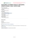 Association of Oxidative Stress in Mild Patchy Alopecia Areata: A Case-Control Study