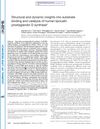 Structural and Dynamic Insights into Substrate Binding and Catalysis of Human Lipocalin Prostaglandin D Synthase