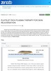 Platelet Rich Plasma Therapy For Skin Rejuvenation
