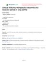 Clinical Features, Therapeutic Outcomes, and Recovery Period of Long COVID