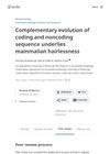 Complementary Evolution of Coding and Noncoding Sequence Underlies Mammalian Hairlessness