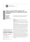 Analysis of Post-COVID Symptoms and Predisposing Factors for Chronic Post-COVID Syndrome