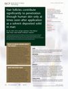 Hair Follicles Contribute Significantly to Penetration Through Human Skin Only Shortly After Application as a Solvent Deposited Solid in Humans