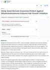 Hemp Seed-Derived Exosomes Protect Against Dihydrotestosterone-Induced Hair Growth Inhibition