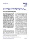Novel In Vitro Culture Condition Improves the Stemness of Human Dermal Stem/Progenitor Cells