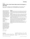 Quality of Life in South African Black Women with Alopecia: A Pilot Study
