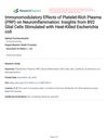 Immunomodulatory Effects of Platelet-Rich Plasma on Neuroinflammation: Insights from BV2 Glial Cells Stimulated with Heat-Killed Escherichia Coli