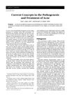 Current Concepts in the Pathogenesis and Treatment of Acne