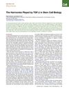 The Harmonies Played by TGF-β in Stem Cell Biology