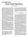 Benign Prostatic Hyperplasia: A Disorder of Androgen Metabolism in Males