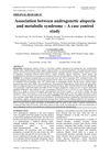 Association Between Androgenetic Alopecia and Metabolic Syndrome – A Case Control Study