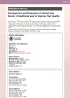 Development and Evaluation of Herbal Hair Serum: A Traditional Way to Improve Hair Quality