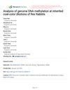 Analysis of Genome DNA Methylation at Inherited Coat-Color Dilutions of Rex Rabbits