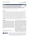 The Use of Mesenchymal Stromal Cells in the Treatment of Coronavirus Disease 2019