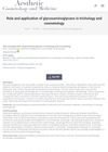 Role and Application of Glycosaminoglycans in Trichology and Cosmetology