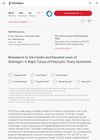 Insulin Resistance and Elevated Androgen Levels: A Major Cause of Polycystic Ovary Syndrome