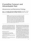 Crystalline Cataract and Uncombable Hair Syndrome in a 7-Year-Old Girl