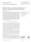 Safety and Efficacy of Transdermal Testosterone for Treatment of Hypoactive Sexual Desire Disorder