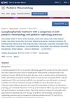 Cyclophosphamide Treatment in Pediatric Rheumatology and Nephrology Practices