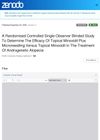 A Randomized Controlled Single Observer Blinded Study to Determine the Efficacy of Topical Minoxidil Plus Microneedling Versus Topical Minoxidil in the Treatment of Androgenetic Alopecia