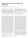 Recipient Area Hair Direction and Angle in Hair Transplanting