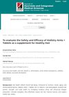 To Evaluate the Safety and Efficacy of Vedistry Amla + Tablets as a Supplement for Healthy Hair