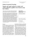 Simple and Rapid Method to Isolate and Culture Follicular Papillae from Human Scalp Hair Follicles