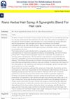 Nano Herbal Hair Spray: A Synergistic Blend for Hair Care