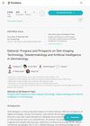 Editorial: Progress and Prospects on Skin Imaging Technology, Teledermatology, and Artificial Intelligence in Dermatology