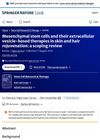 Mesenchymal Stem Cells and Their Extracellular Vesicle-Based Therapies in Skin and Hair Rejuvenation: A Scoping Review