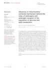 Advances in Mitochondria-Centered Mechanism Behind the Roles of Androgens and Androgen Receptor in the Regulation of Glucose and Lipid Metabolism
