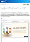 How to Stop Hair Fall with Natural Anti-Hair Fall Oil?