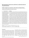 Next Generation Human Skin Constructs as Advanced Tools for Drug Development