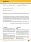 The Urine as a Diagnostic Key for a Homozygous EGFR Mutation