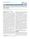 What Does the Concept of the Stem Cell Niche Really Mean Today?