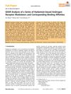 QSAR Analysis of a Series of Hydantoin-Based Androgen Receptor Modulators and Corresponding Binding Affinities