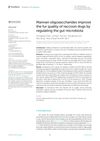 Mannan Oligosaccharides Improve the Fur Quality of Raccoon Dogs by Regulating the Gut Microbiota