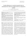 Gender Differences in Scalp Hair Growth Rates Are Maintained but Reduced in Pattern Hair Loss Compared to Controls